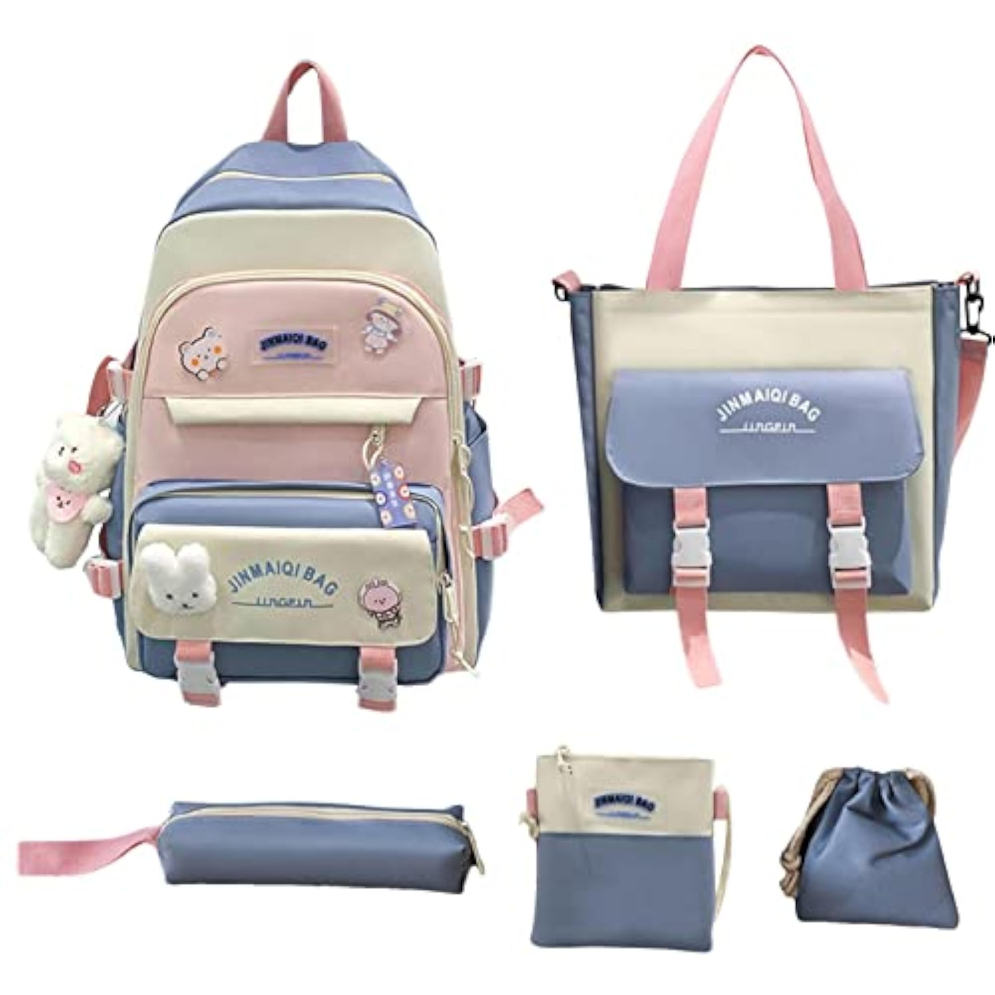 Aesthetic Kawaii Cute Backpack Combo for Girls